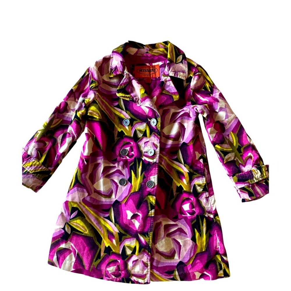 Missoni Vibrant Pink and  girls coat  Jacket winter 
T 4/5